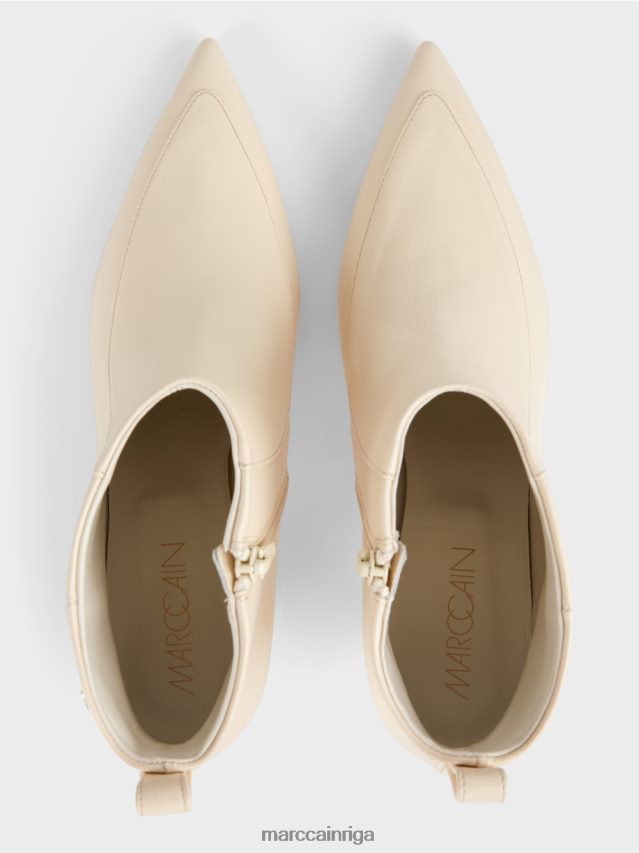 apavi krēms VRBHXD1638 Marc Cain puszābaki ar smailu purngalu