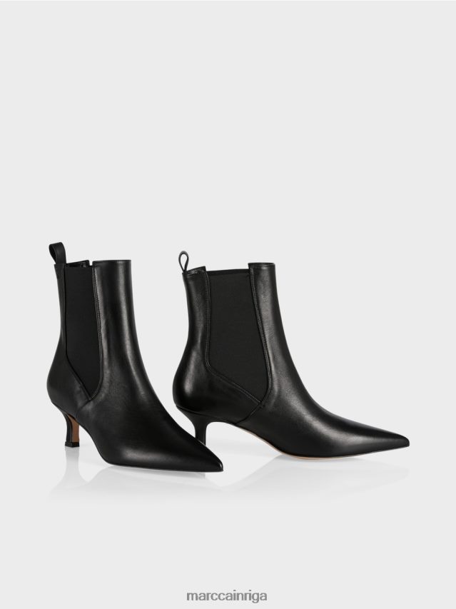 apavi melns VRBHXD1572 Marc Cain mežģīņu puszābaki ar ieliktni