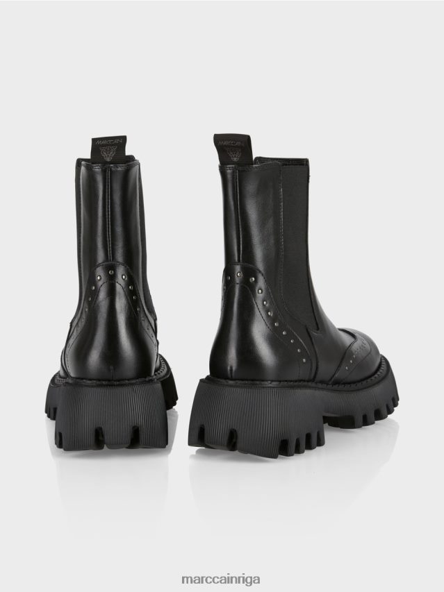 apavi melns VRBHXD1582 Marc Cain chelsea zābaki ar kniedēm