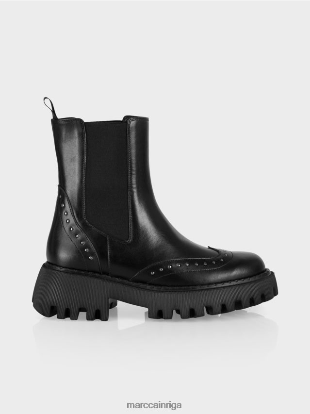 apavi melns VRBHXD1582 Marc Cain chelsea zābaki ar kniedēm