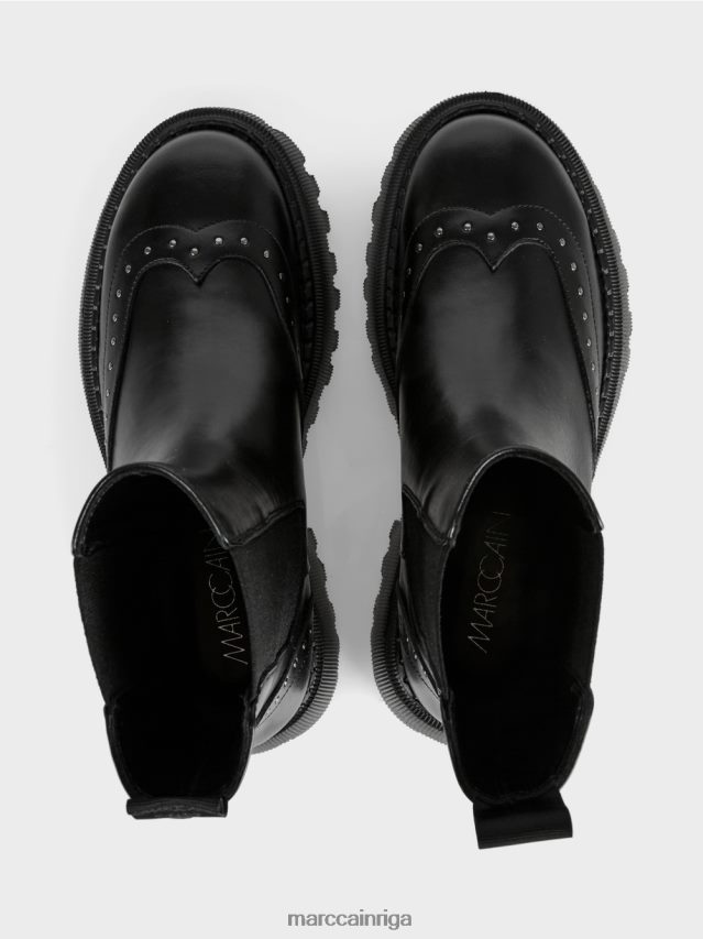 apavi melns VRBHXD1582 Marc Cain chelsea zābaki ar kniedēm