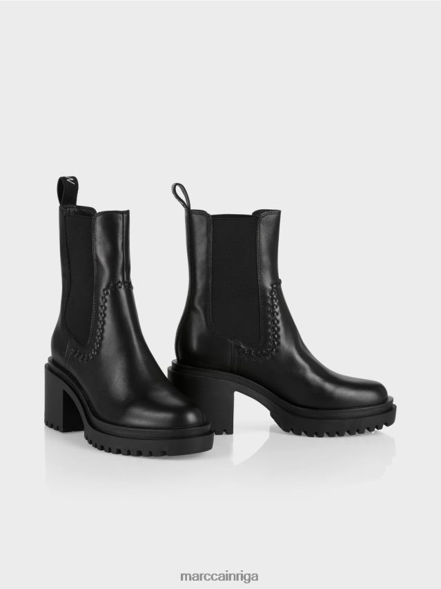 apavi melns VRBHXD1591 Marc Cain chelsea puszābaki ar bloka papēdi