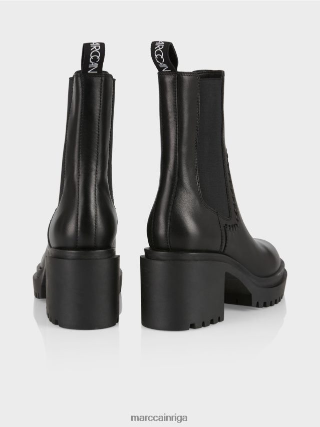 apavi melns VRBHXD1591 Marc Cain chelsea puszābaki ar bloka papēdi