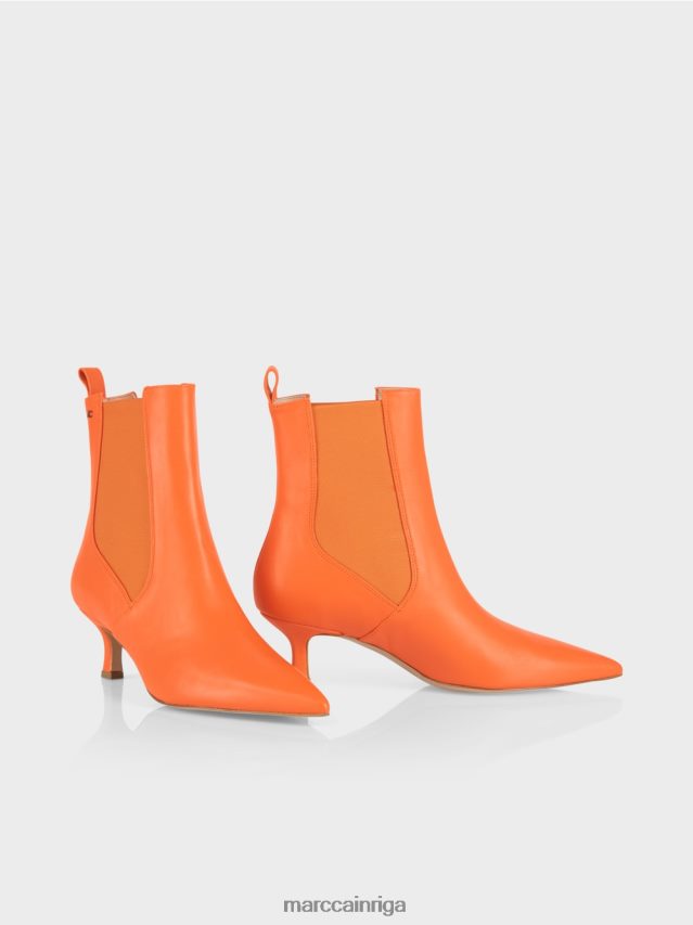 apavi spilgti koraļļi VRBHXD1569 Marc Cain mežģīņu puszābaki ar ieliktni