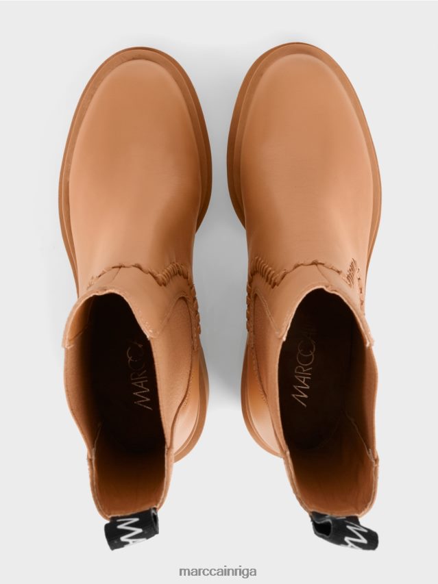 apavi spilgts īriss VRBHXD1563 Marc Cain chelsea puszābaki ar bloka papēdi