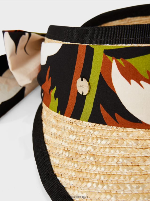 piederums dziļi olīvzaļa VRBHXD1724 Marc Cain saules aizsargs dabīgos salmos