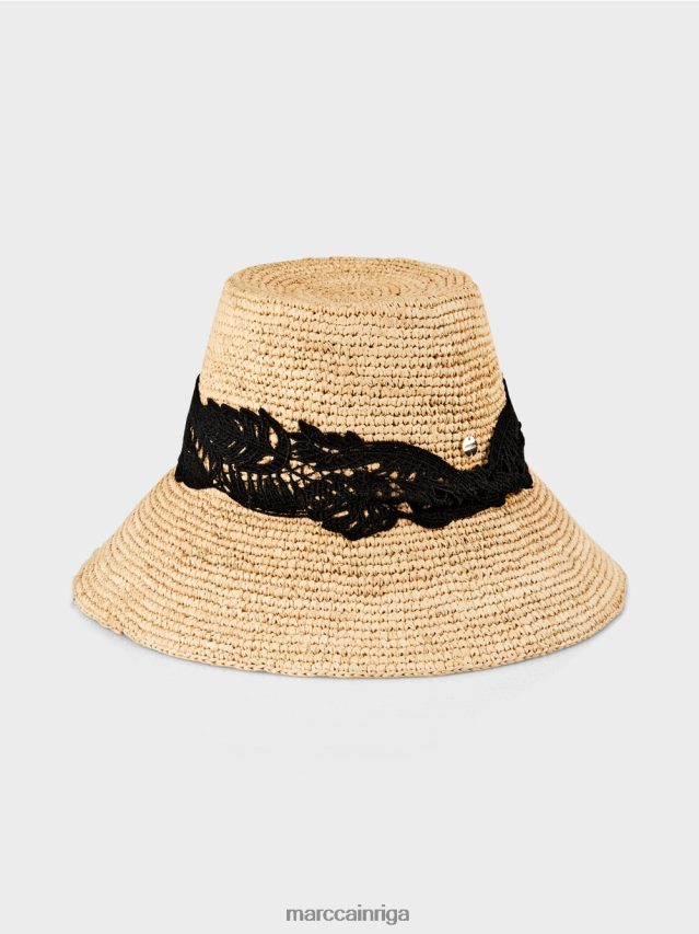piederums rafija VRBHXD1725 Marc Cain Cloche stila saules cepure