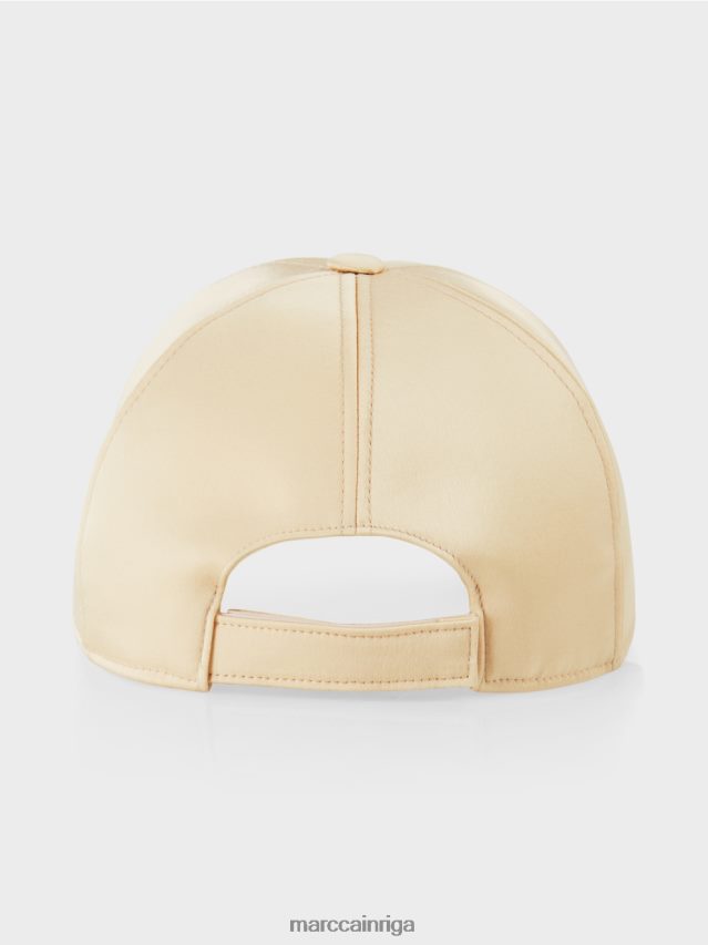 piederums tumšs krēms VRBHXD1681 Marc Cain vāciņš ar logotipa uzrakstiem