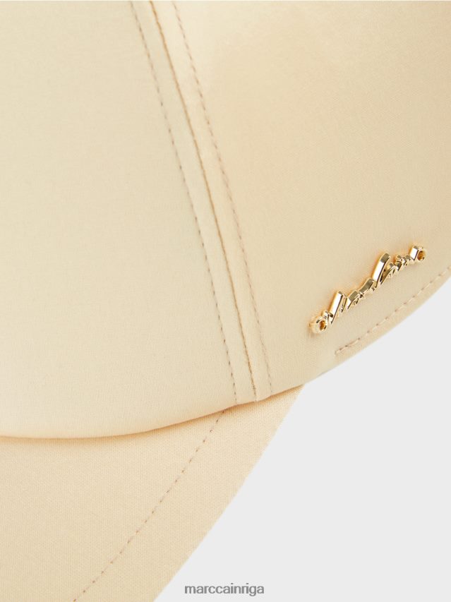 piederums tumšs krēms VRBHXD1681 Marc Cain vāciņš ar logotipa uzrakstiem