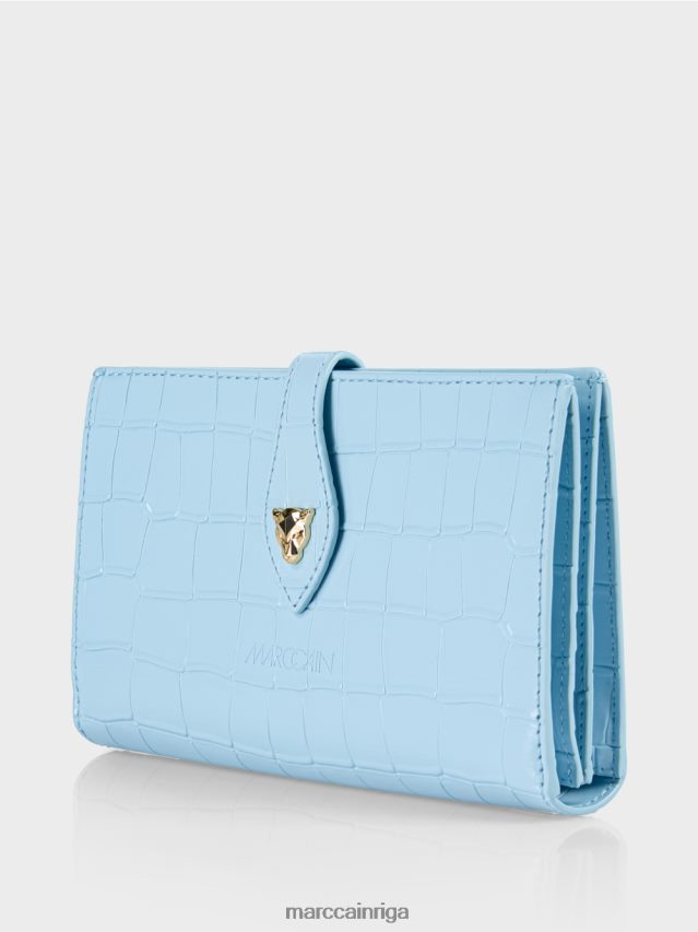 piederums atmosfēras zils VRBHXD1739 Marc Cain mākslīgā kroka maks no govs ādas