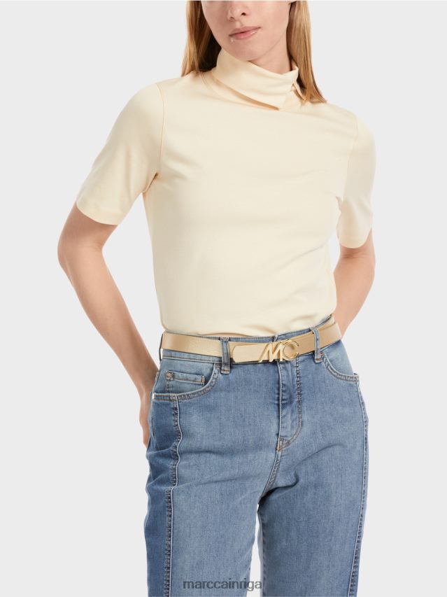 piederums gaišs zelts VRBHXD1686 Marc Cain josta ar mc logo sprādzi