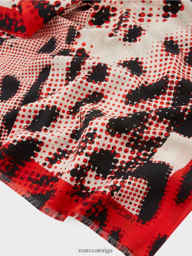 piederums campari VRBHXD1669 Marc Cain šalle ar dzīvnieku kažokādas motīvu