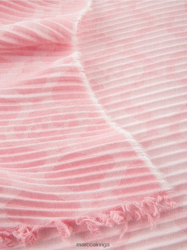 piederums mīksts pulveris rozā VRBHXD1700 Marc Cain šalle ar ielocēm