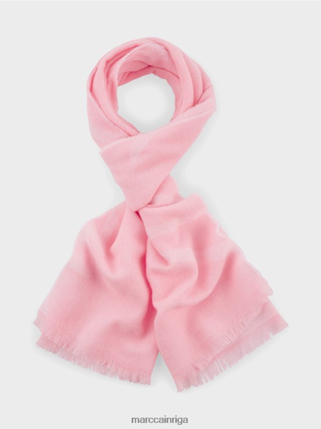 piederums mīksts pulveris rozā VRBHXD1704 Marc Cain austa šalle no jaunavas vilnas