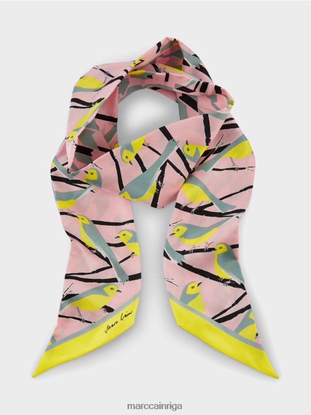 piederums tumši debeszils VRBHXD1703 Marc Cain eleganta zīda kaklasaite