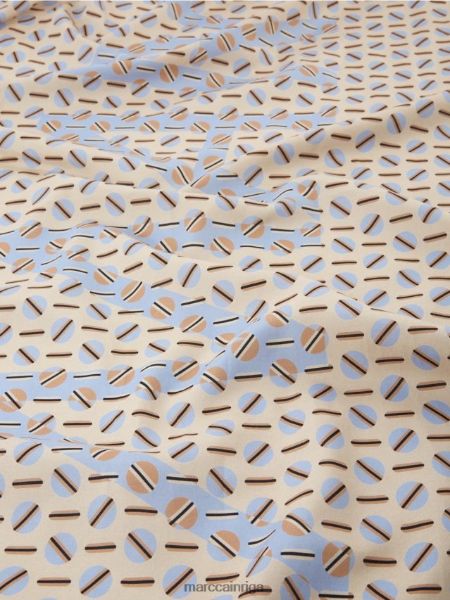 piederums tumšs krēms VRBHXD1676 Marc Cain šalle ar grafisko dizainu