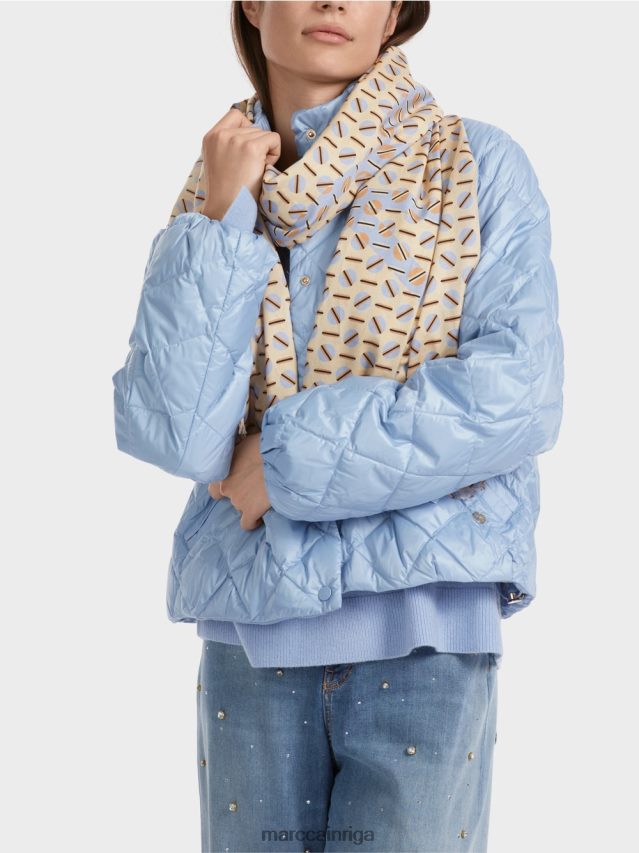 piederums tumšs krēms VRBHXD1676 Marc Cain šalle ar grafisko dizainu