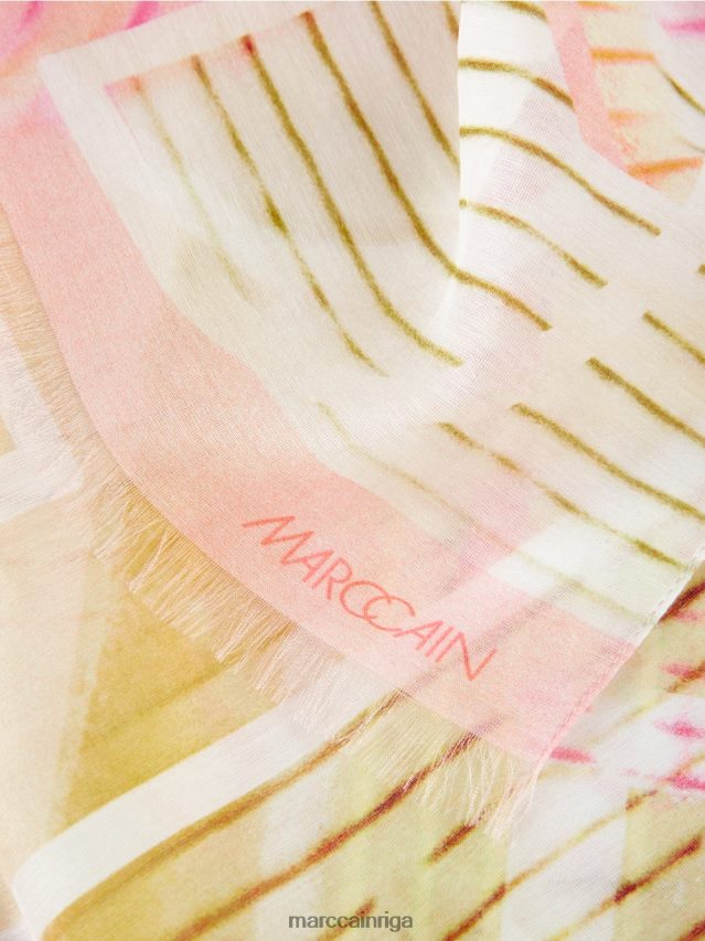 piederums viegla limeade VRBHXD1716 Marc Cain eleganta šalle ar zīdu