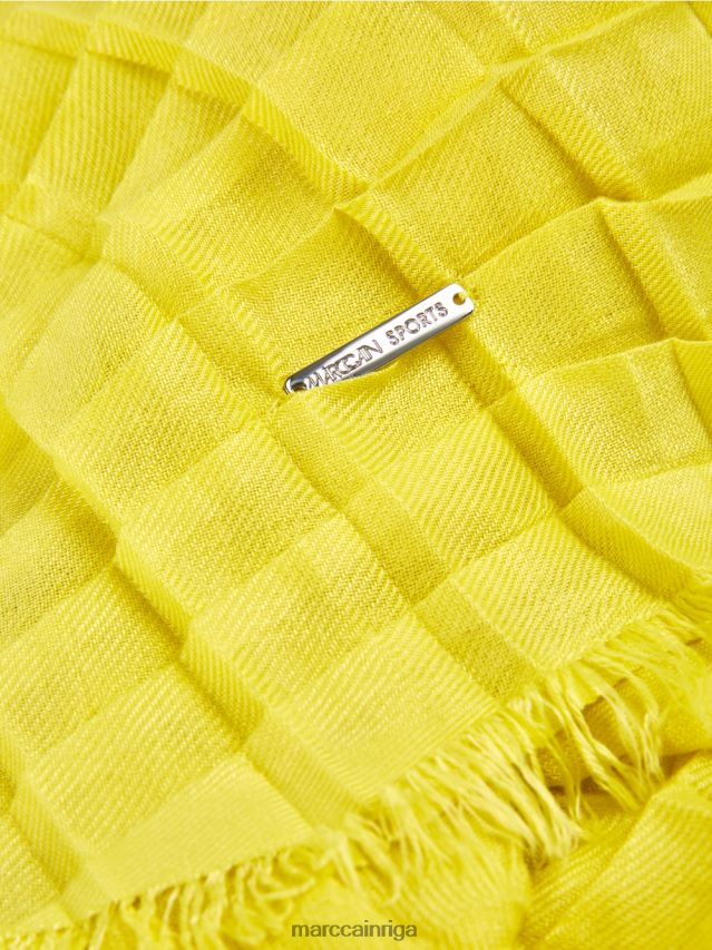 piederums zaļais sērs VRBHXD1742 Marc Cain kroku rūtains šalle