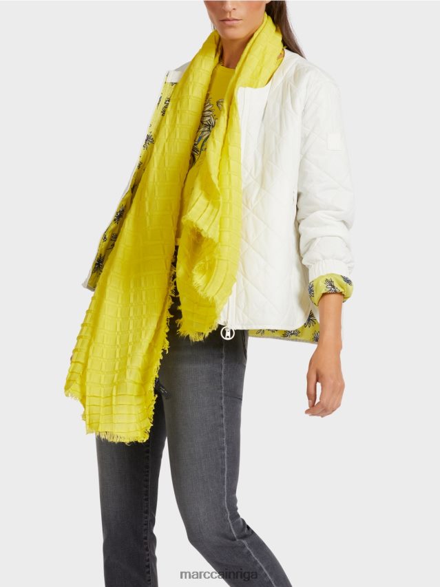 piederums zaļais sērs VRBHXD1742 Marc Cain kroku rūtains šalle