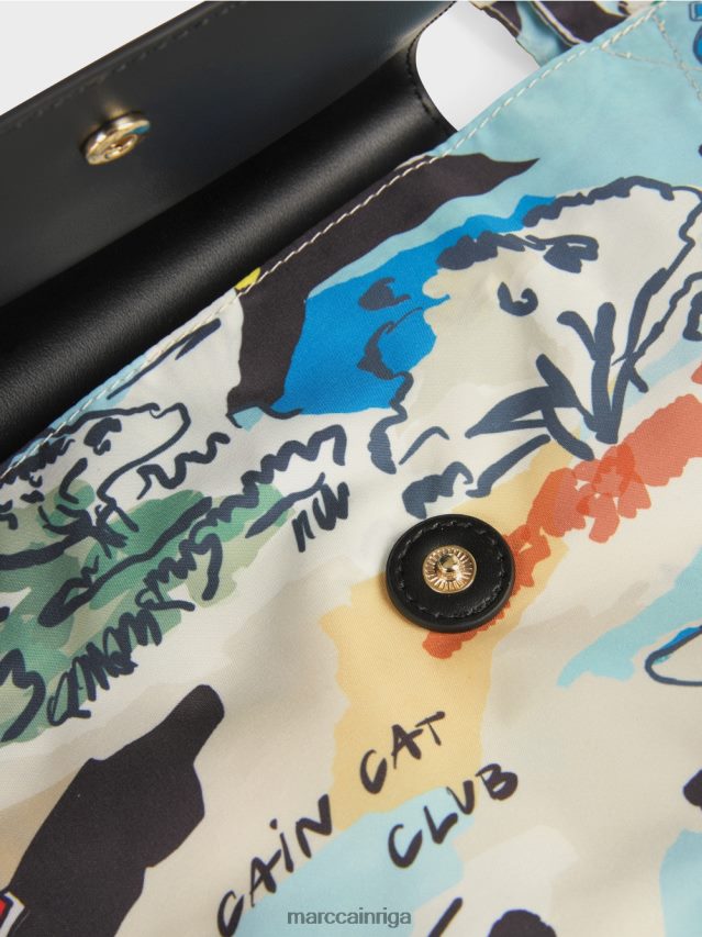 piederums Selga VRBHXD1515 Marc Cain iepirkumu soma ar apdruku \"pārdomājiet kopā\".