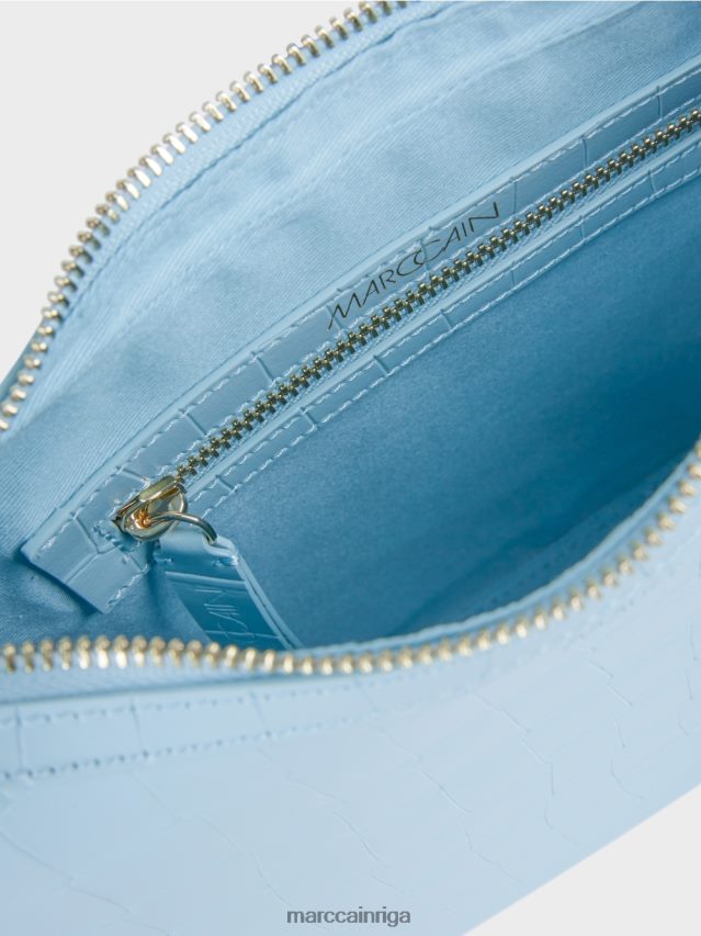 piederums atmosfēras zils VRBHXD1535 Marc Cain mākslīgā kroka soma ar augšējo rokturi