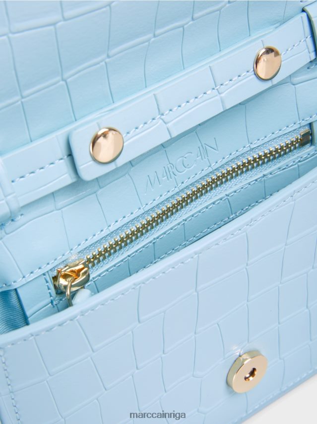 piederums atmosfēras zils VRBHXD1536 Marc Cain plecu soma ar dekoratīvu gredzenu