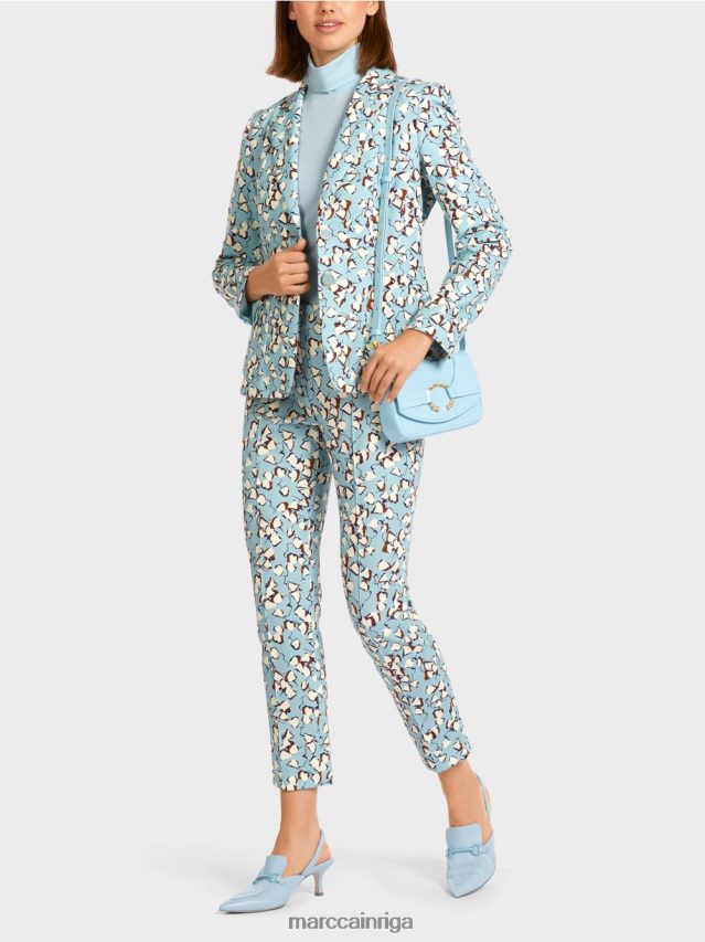 piederums atmosfēras zils VRBHXD1536 Marc Cain plecu soma ar dekoratīvu gredzenu