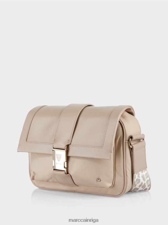 piederums balinātas smiltis VRBHXD1492 Marc Cain \"pārdomāt kopā\" ​​plecu soma