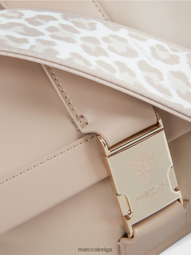 piederums balinātas smiltis VRBHXD1492 Marc Cain \"pārdomāt kopā\" ​​plecu soma