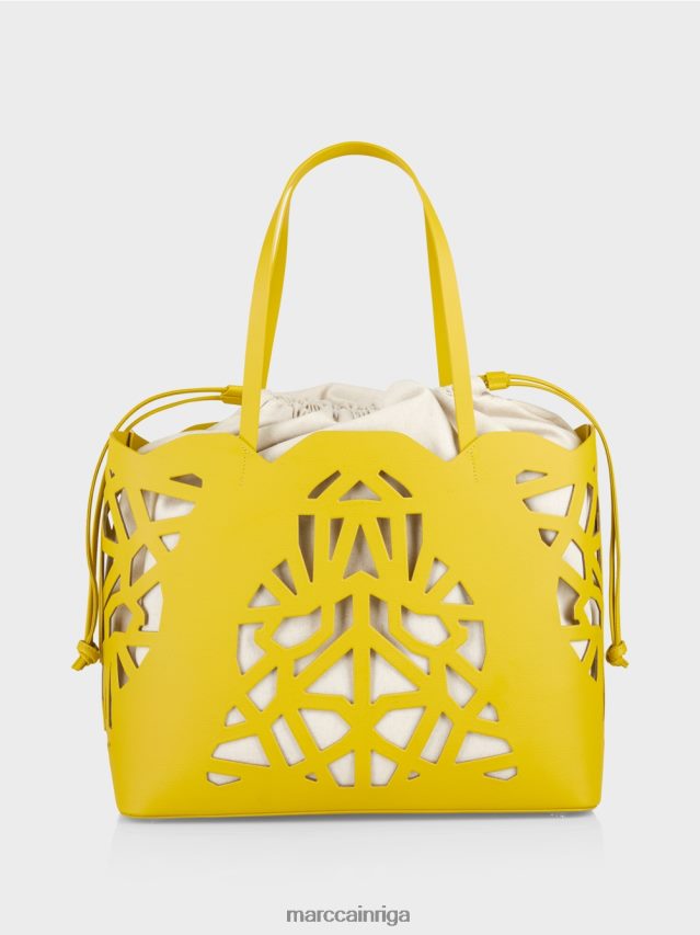 piederums citronzaļš VRBHXD1528 Marc Cain praktiska \"pārdomāt kopā\" ​​soma