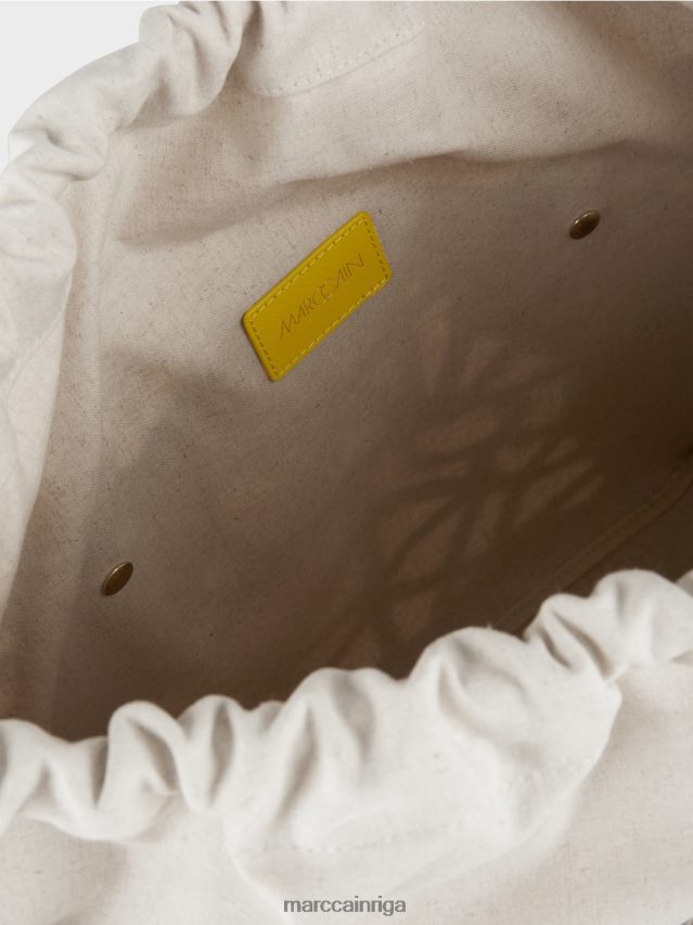 piederums citronzaļš VRBHXD1528 Marc Cain praktiska \"pārdomāt kopā\" ​​soma