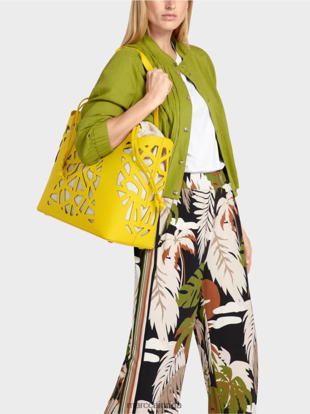 piederums citronzaļš VRBHXD1528 Marc Cain praktiska \"pārdomāt kopā\" ​​soma