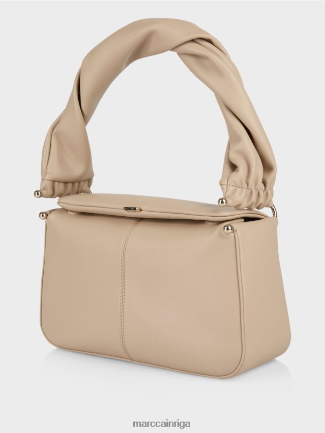 piederums dziļas smiltis VRBHXD1526 Marc Cain plecu soma ar savītu rokturi