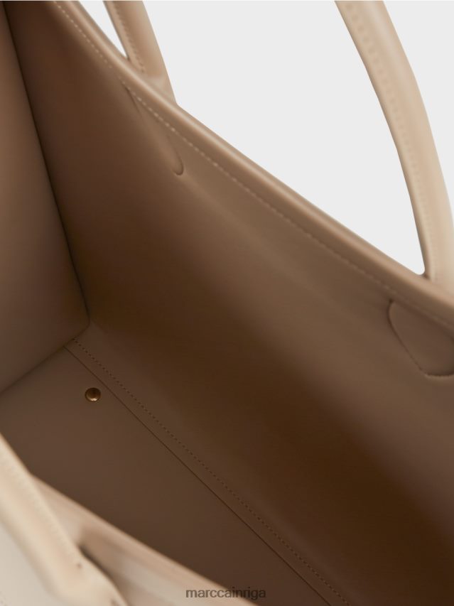 piederums dziļas smiltis VRBHXD1531 Marc Cain Divi vienā soma ar logotipa uzrakstiem