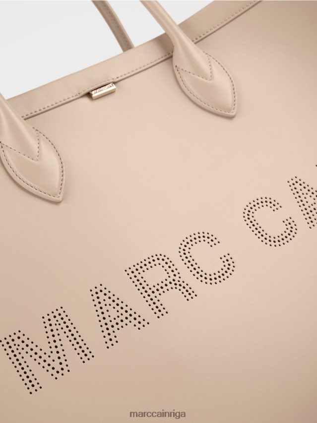 piederums dziļas smiltis VRBHXD1531 Marc Cain Divi vienā soma ar logotipa uzrakstiem