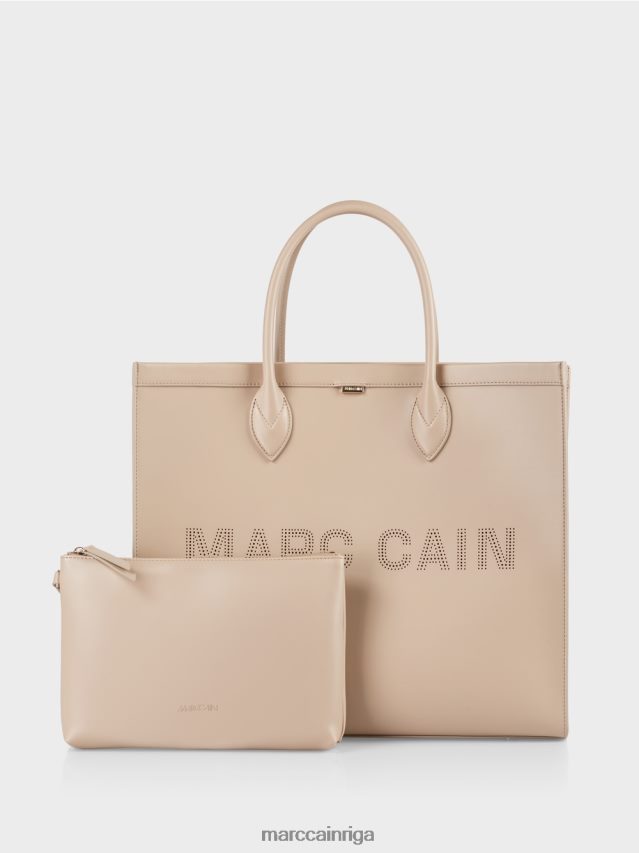 piederums dziļas smiltis VRBHXD1531 Marc Cain Divi vienā soma ar logotipa uzrakstiem