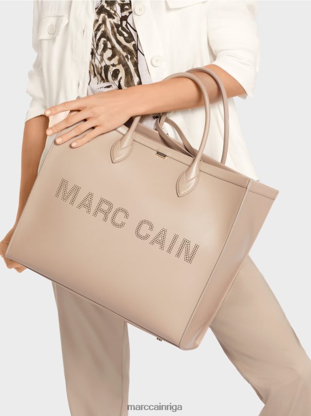 piederums dziļas smiltis VRBHXD1531 Marc Cain Divi vienā soma ar logotipa uzrakstiem