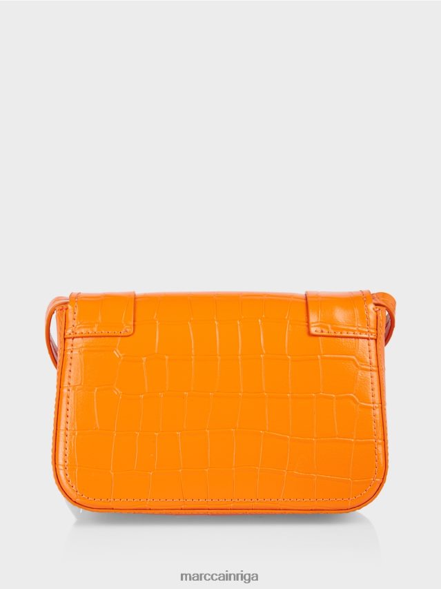 piederums dzidrs oranžs VRBHXD1544 Marc Cain plecu soma ar dekoratīvu gredzenu