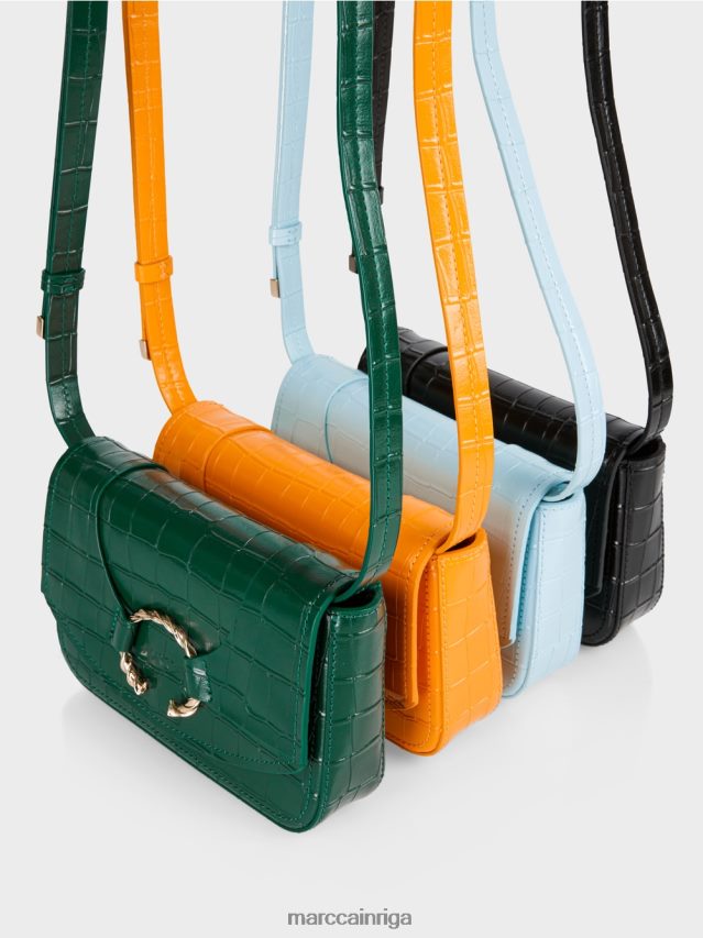 piederums dzidrs oranžs VRBHXD1544 Marc Cain plecu soma ar dekoratīvu gredzenu