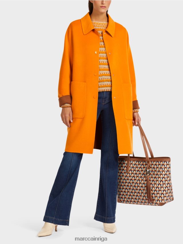 piederums dzidrs oranžs VRBHXD1546 Marc Cain soma ar noņemamu somu