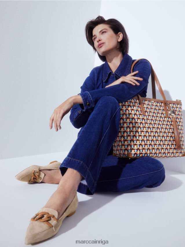 piederums dzidrs oranžs VRBHXD1546 Marc Cain soma ar noņemamu somu