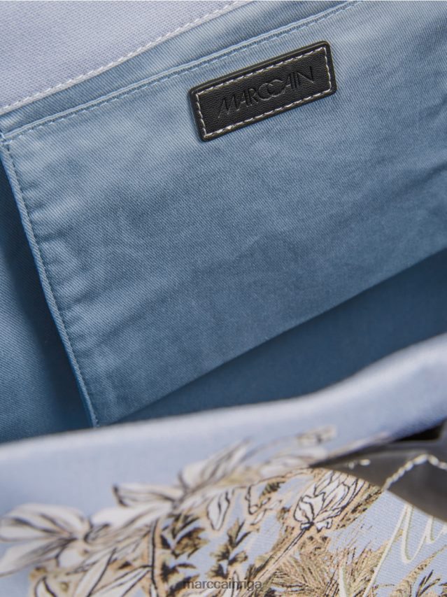 piederums gaiši pūderzils VRBHXD1533 Marc Cain soma ar ziedu rakstu