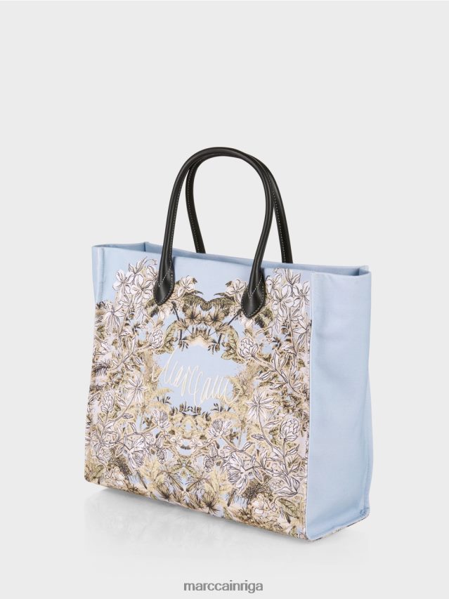 piederums gaiši pūderzils VRBHXD1533 Marc Cain soma ar ziedu rakstu