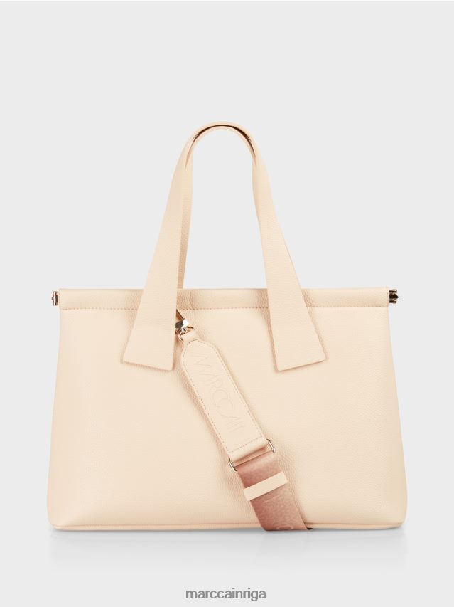 piederums krēms VRBHXD1543 Marc Cain mākslīgā nappa plecu soma ar siksnu