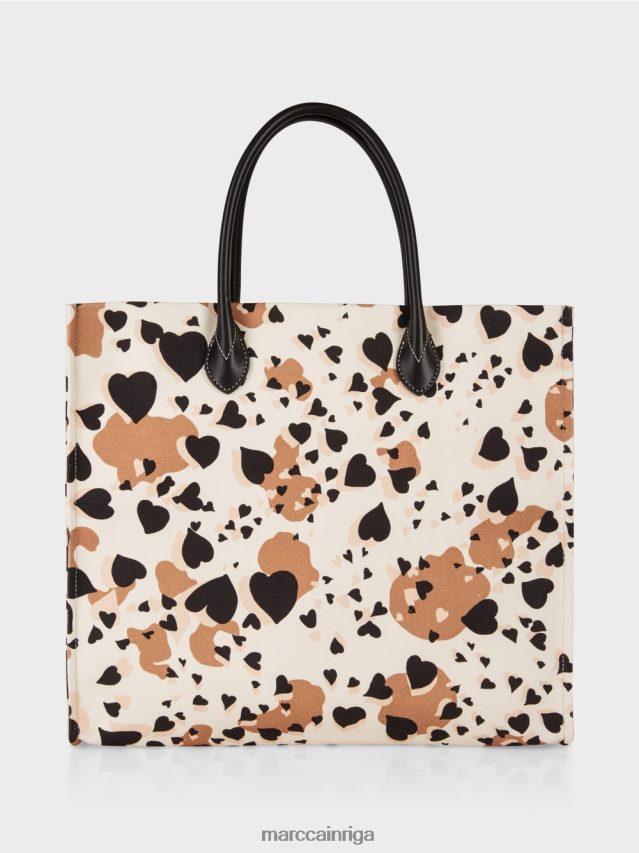 piederums krēms VRBHXD1550 Marc Cain leoparda soma ar mc uzrakstiem