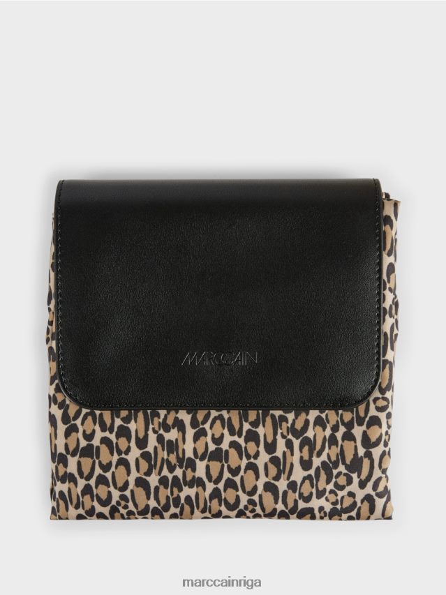 piederums mīksta kafija VRBHXD1507 Marc Cain \"pārdomājiet kopā\" ​​iepirkumu soma ar apdruku