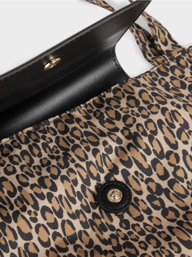 piederums mīksta kafija VRBHXD1507 Marc Cain \"pārdomājiet kopā\" ​​iepirkumu soma ar apdruku