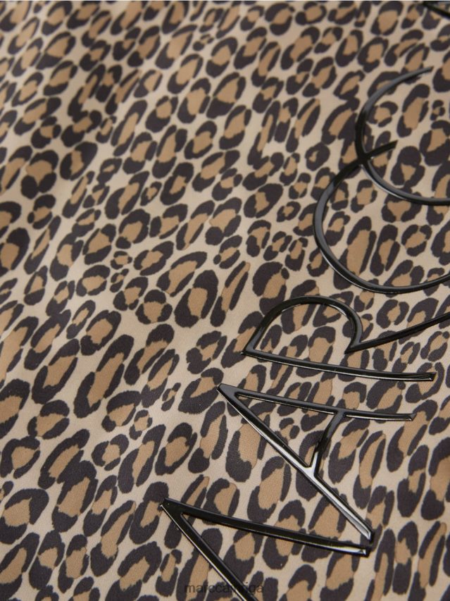 piederums mīksta kafija VRBHXD1507 Marc Cain \"pārdomājiet kopā\" ​​iepirkumu soma ar apdruku