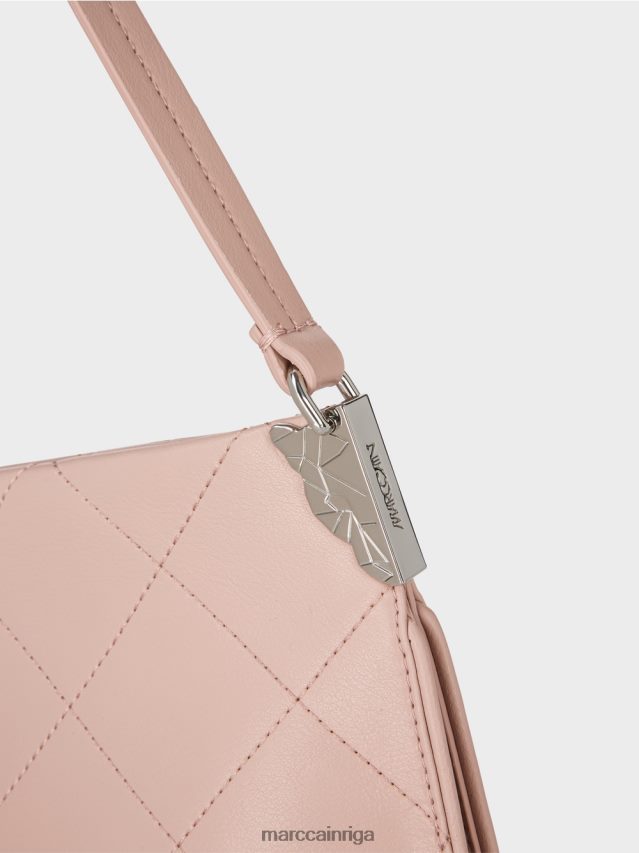 piederums mīksts pulveris rozā VRBHXD1498 Marc Cain \"pārdomāt kopā\" ​​plecu soma